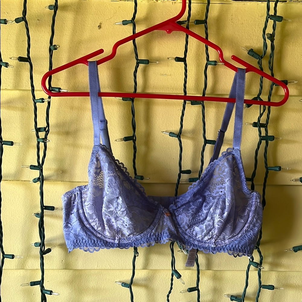 Savage X Fenty Purple Lace Underwire Bra